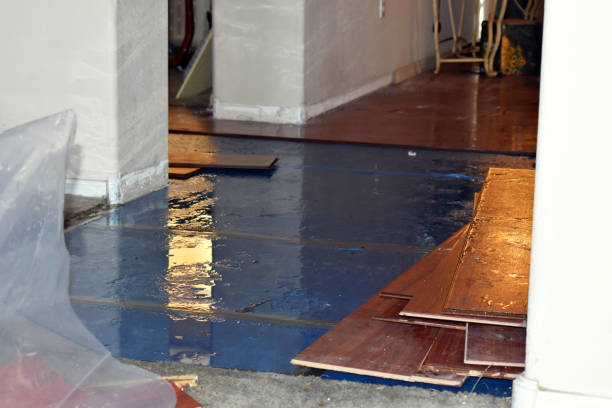 Professional Water Damage Restoration technician working in Circleville, OH